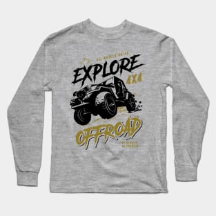 Offroad car 4x4 - Offroading - Explorer Long Sleeve T-Shirt